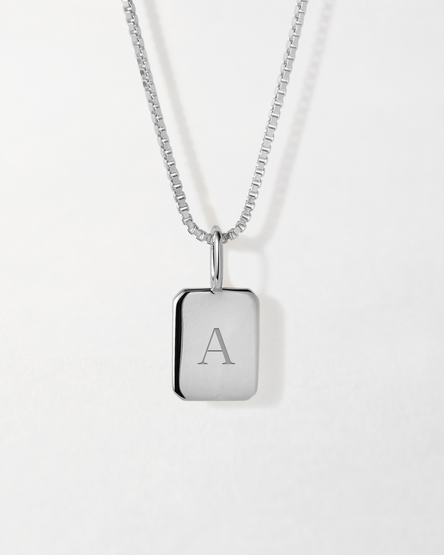Initial Tag Necklace