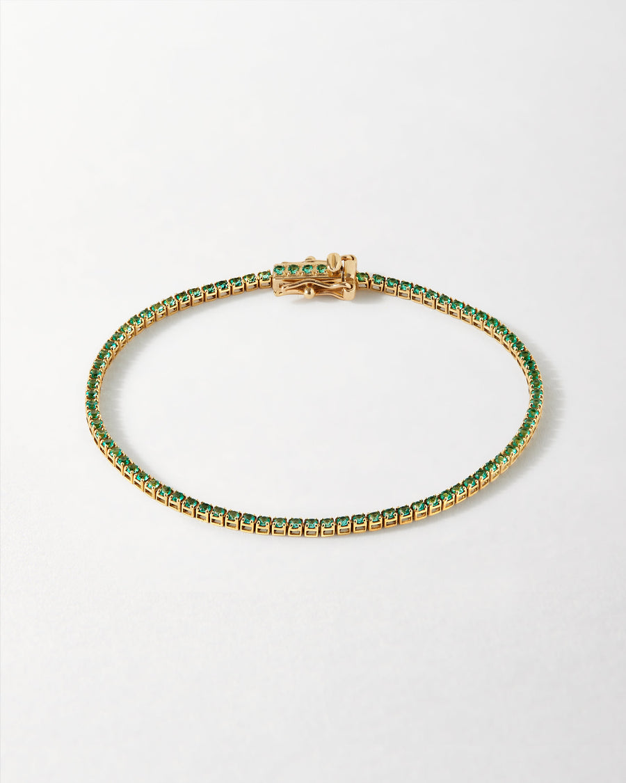 Lab-Grown Emerald Tennis Bracelet