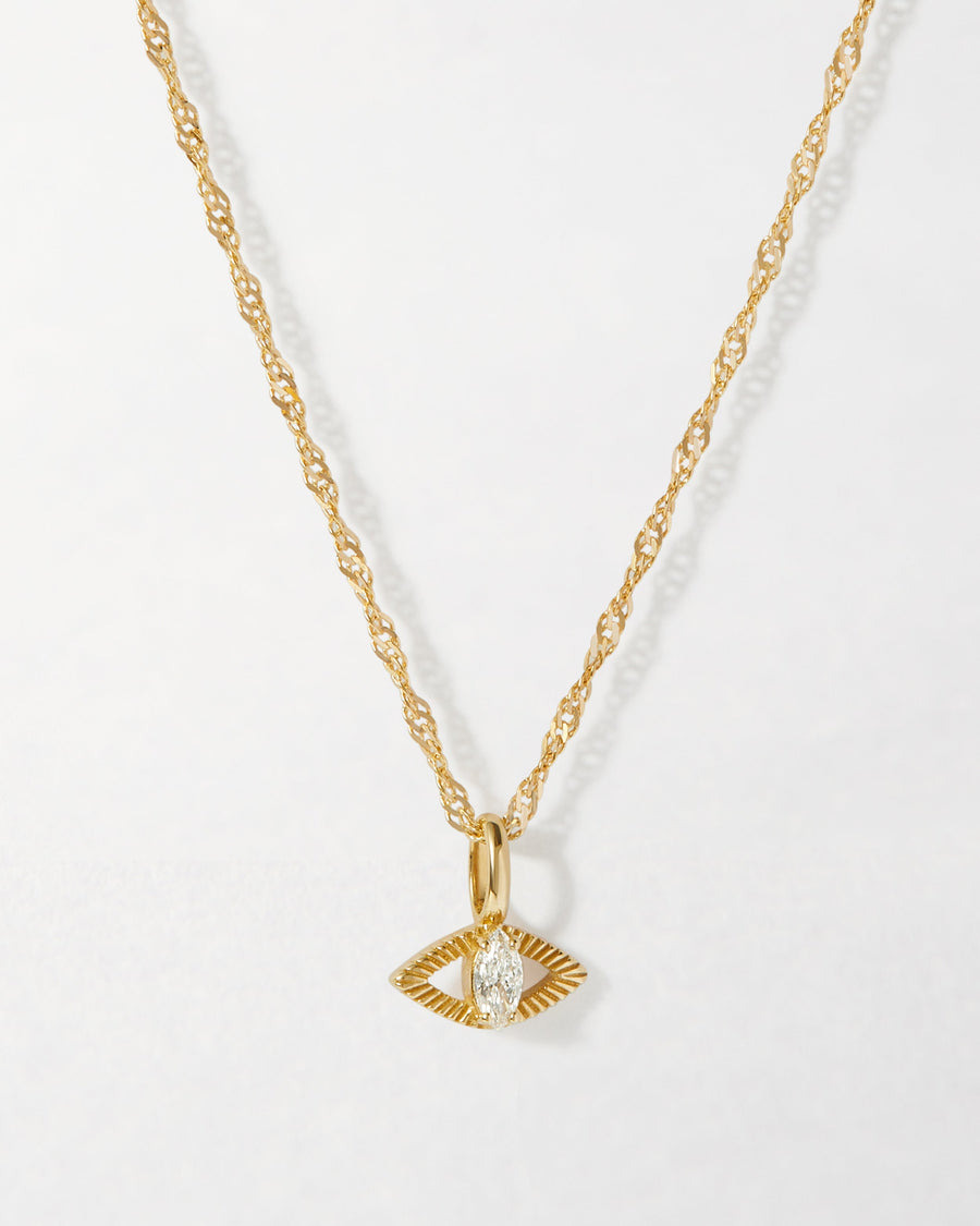Evil Eye Diamond Necklace