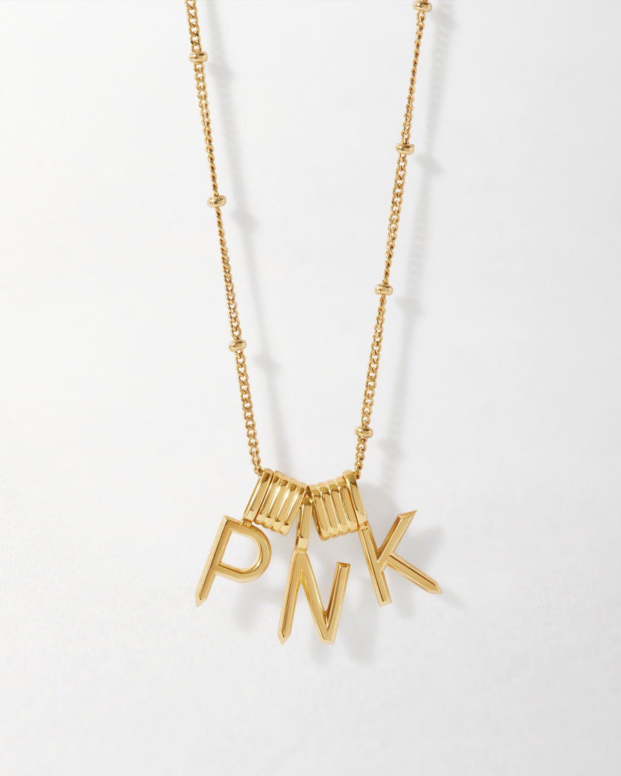 Triple Mini Initial Necklace