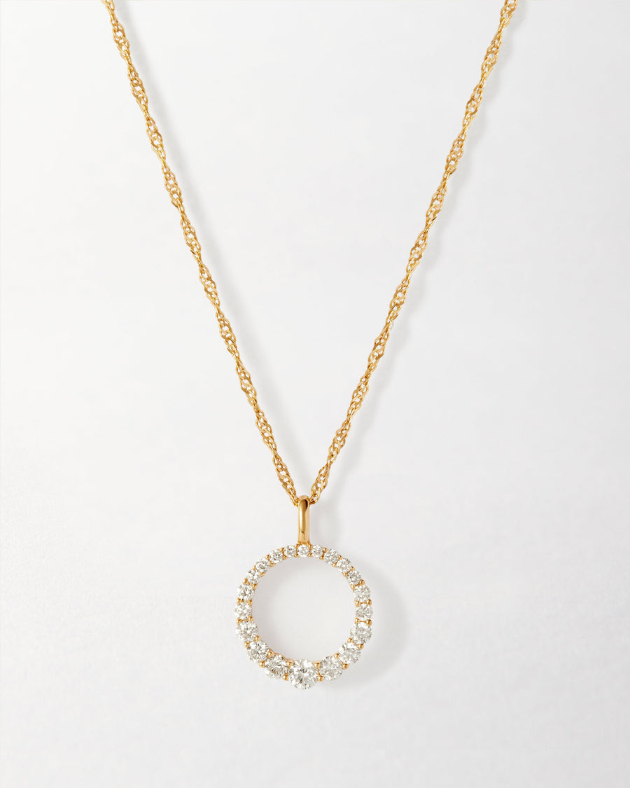 Diamond Halo Necklace