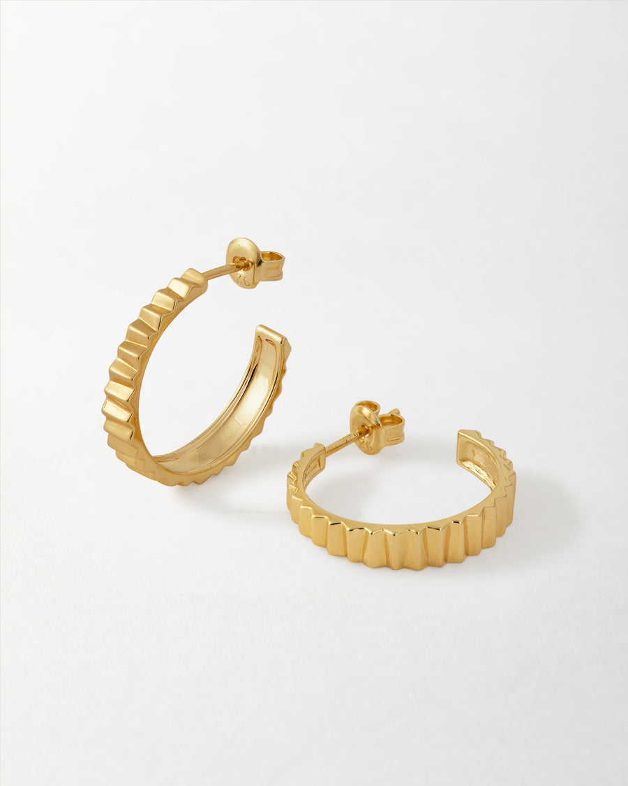 Large Flare Hoop Earrings