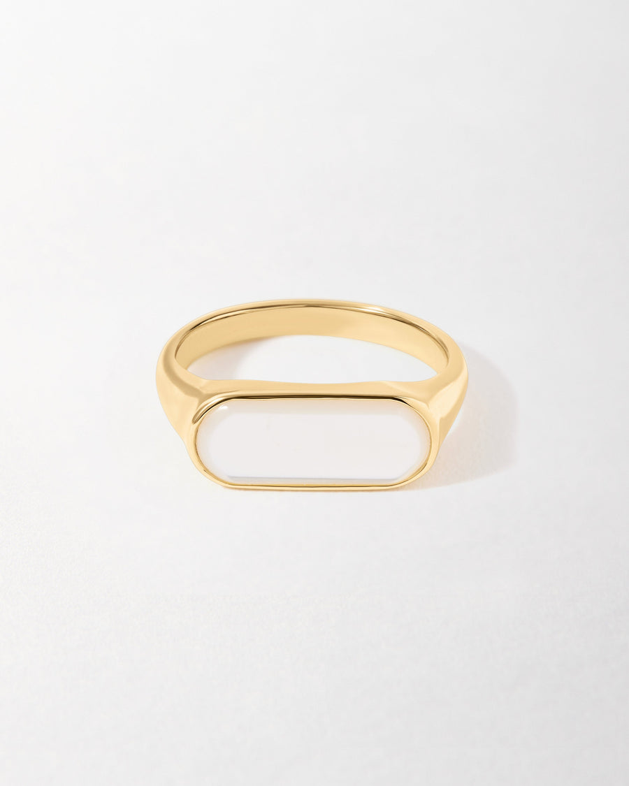 Charlotte Collins Mother of Pearl Statement Ring