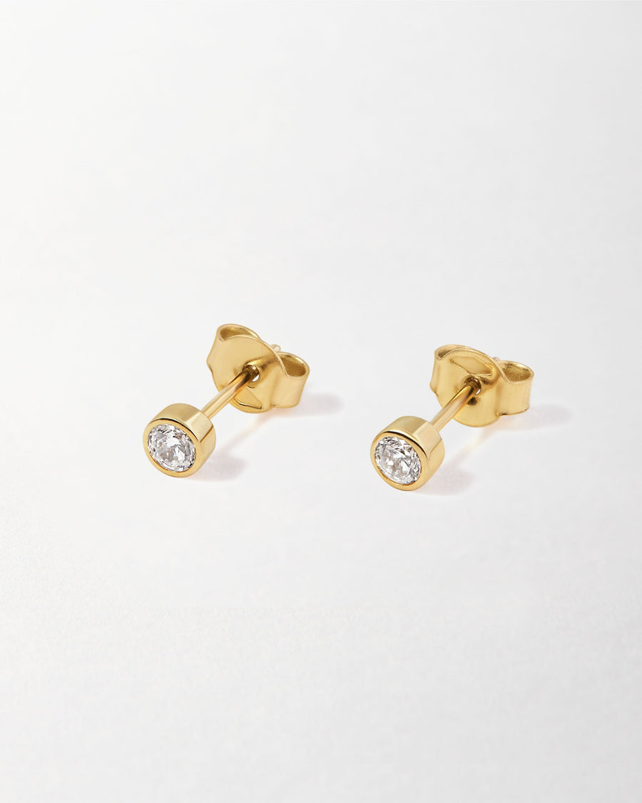 Solitaire Diamond Earrings