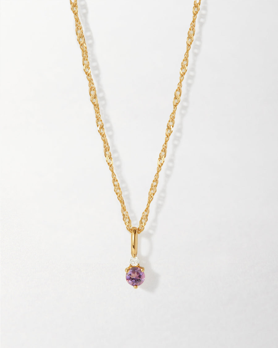 Birthstone Pendant Necklace
