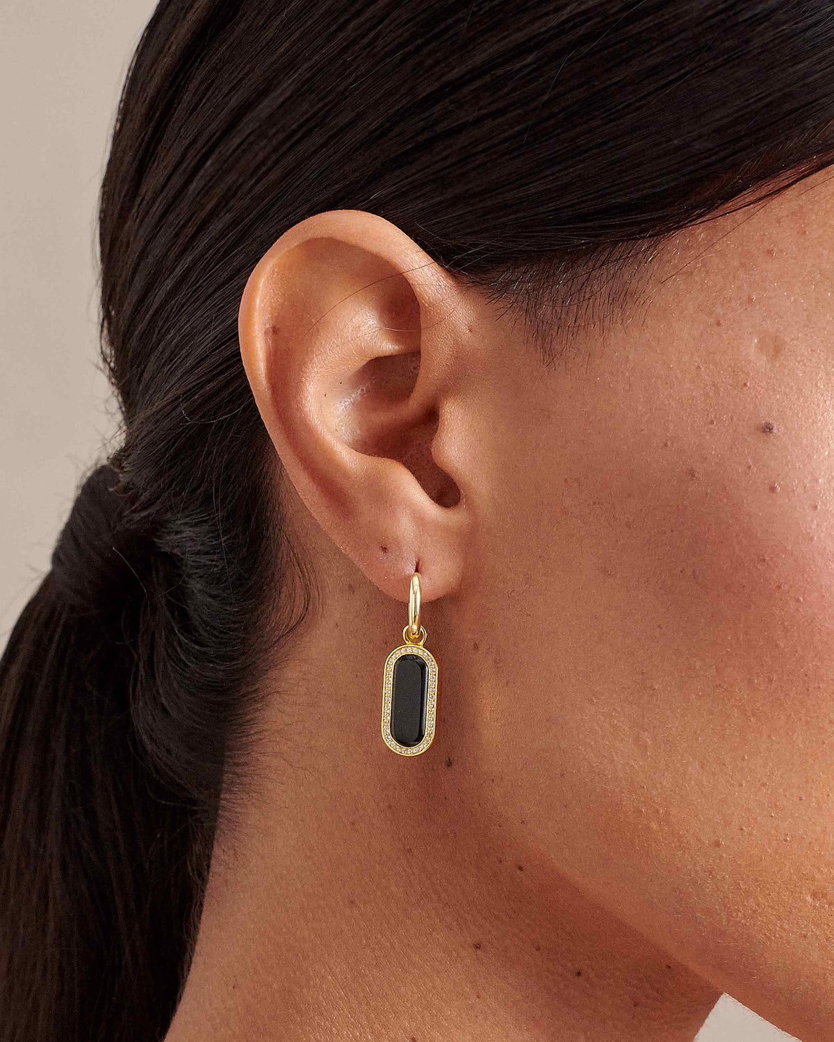 Black Onyx Drop Earrings