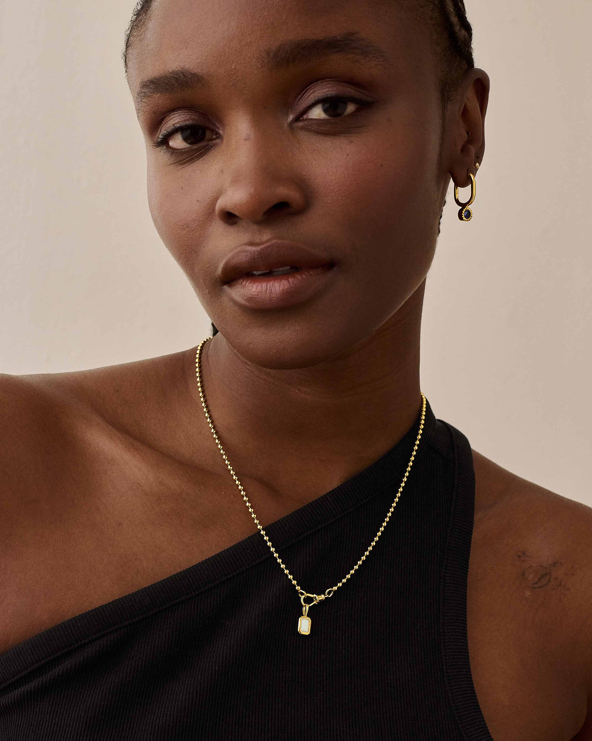 Deco Birthstone Necklace