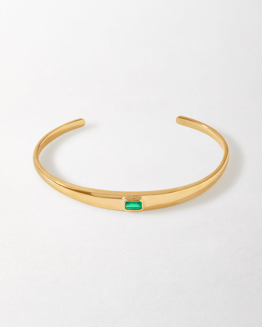 Pebble Green Onyx Cuff
