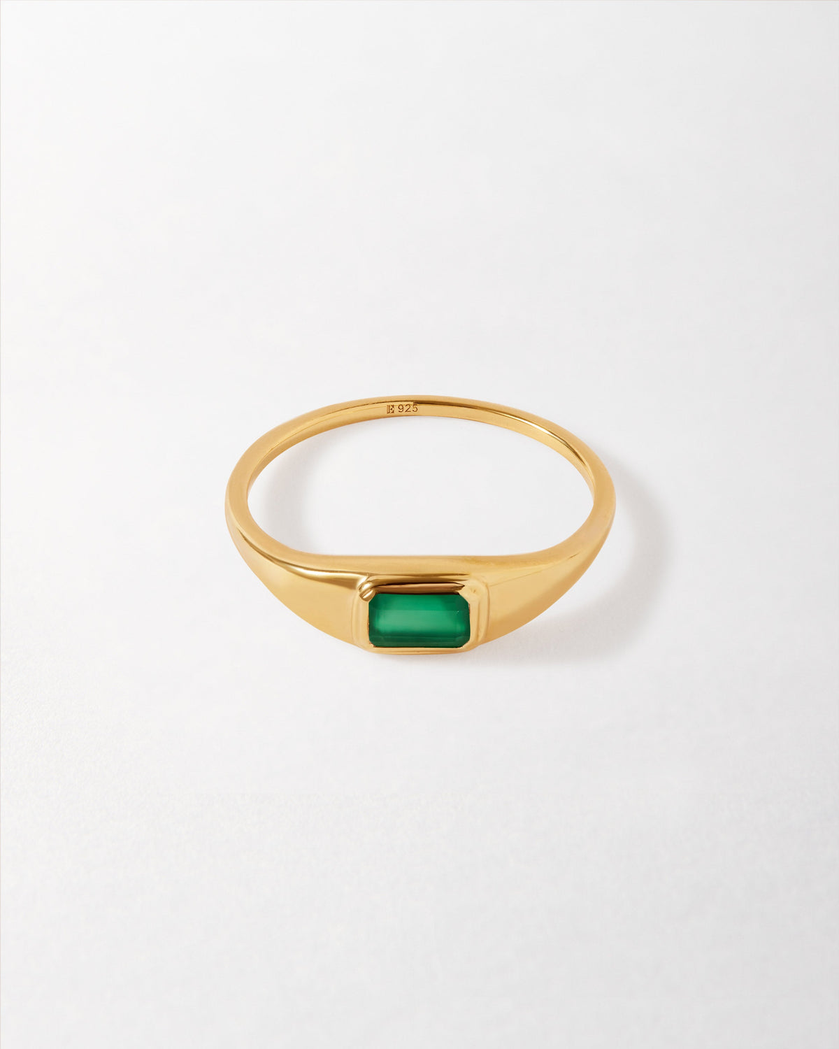 Pebble Green Onyx Ring