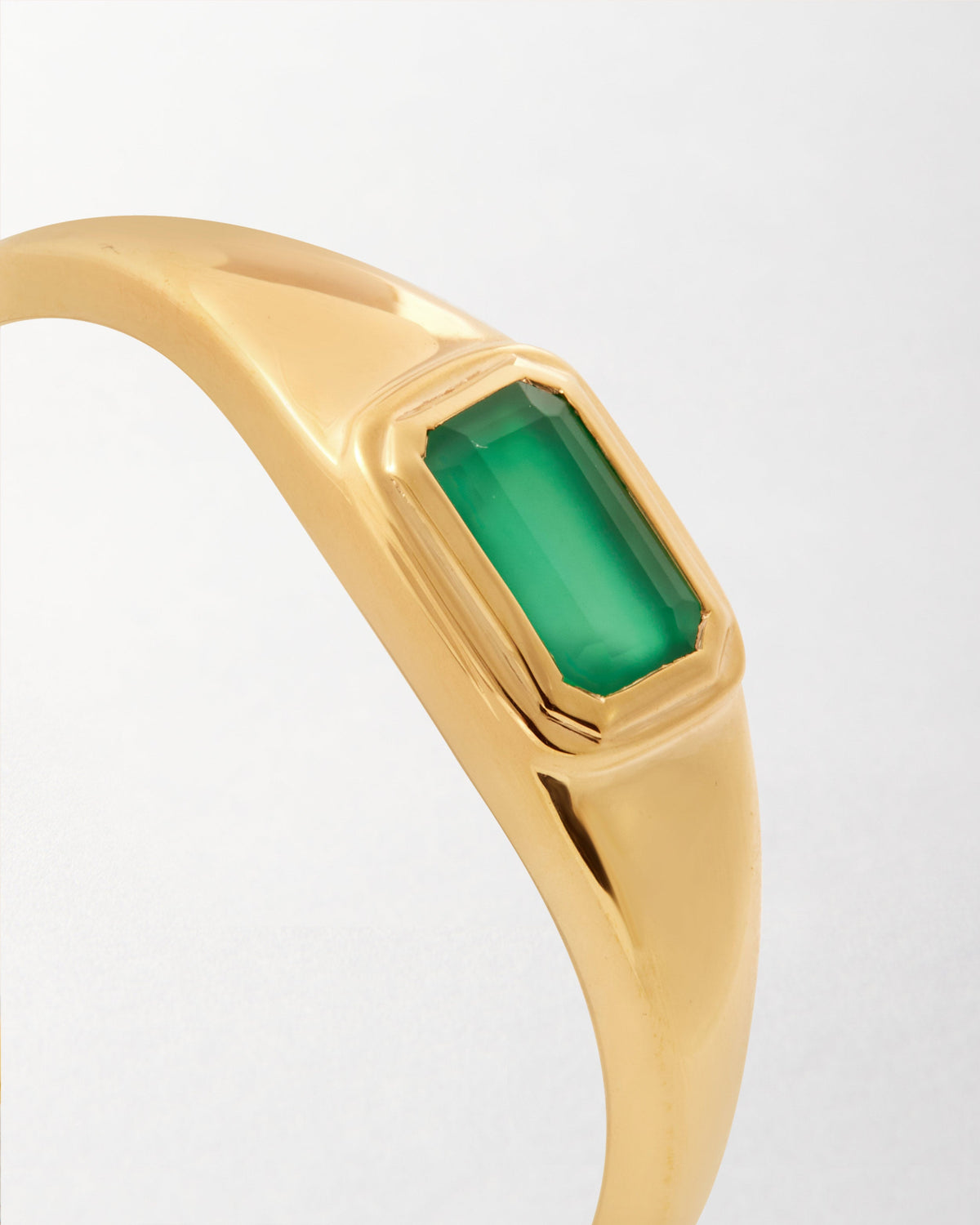 Pebble Green Onyx Ring