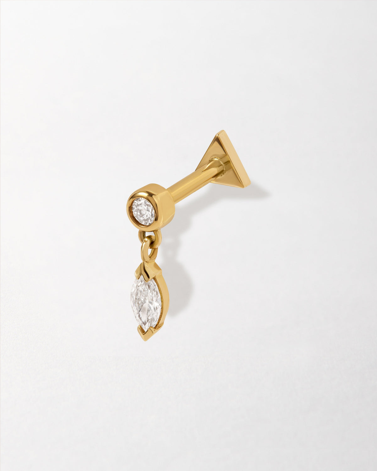 Marquise Diamond Piercing Earring