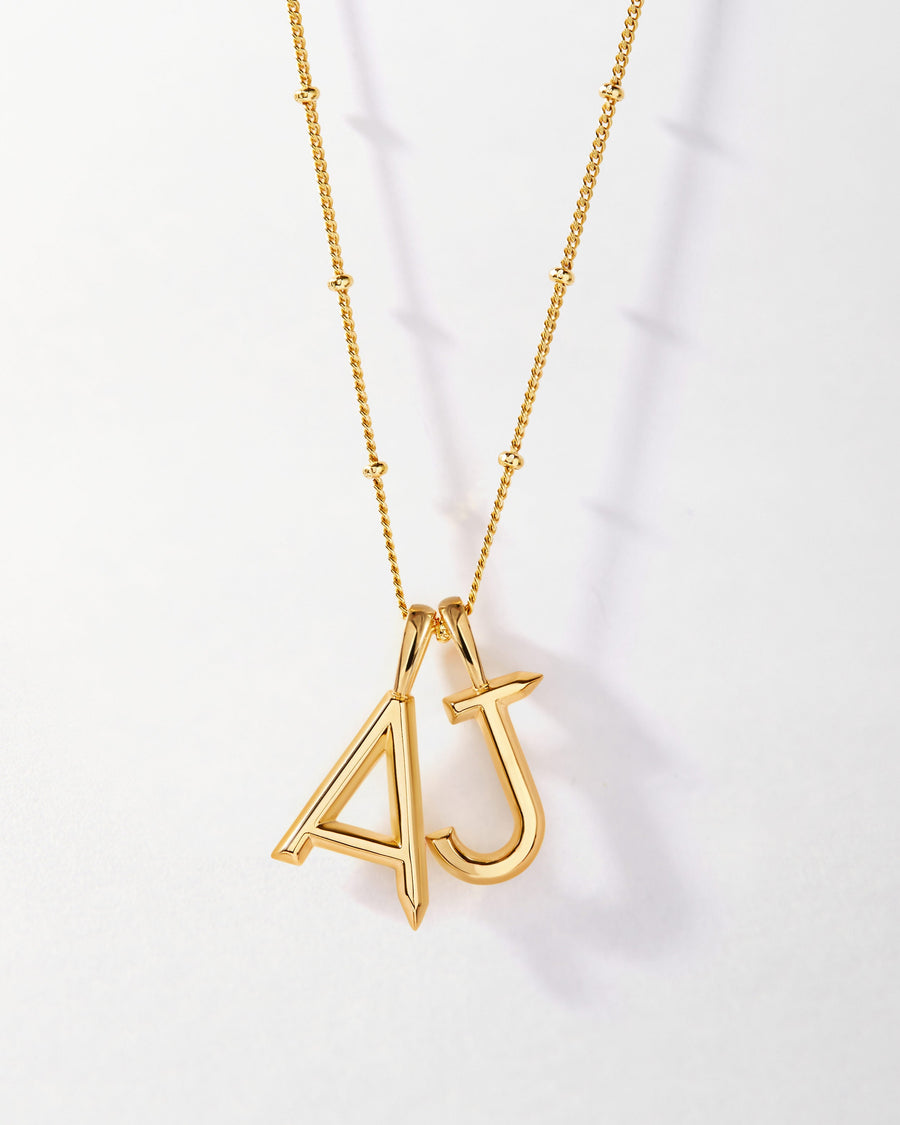Double Initial Necklace