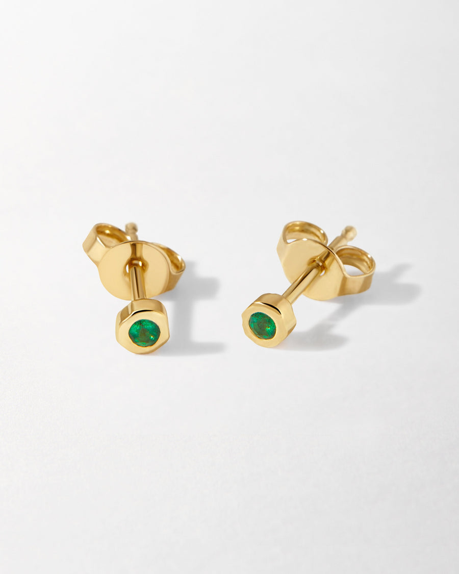 Emerald Stud Earrings