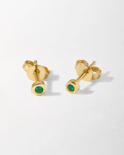 Emerald Stud Earrings