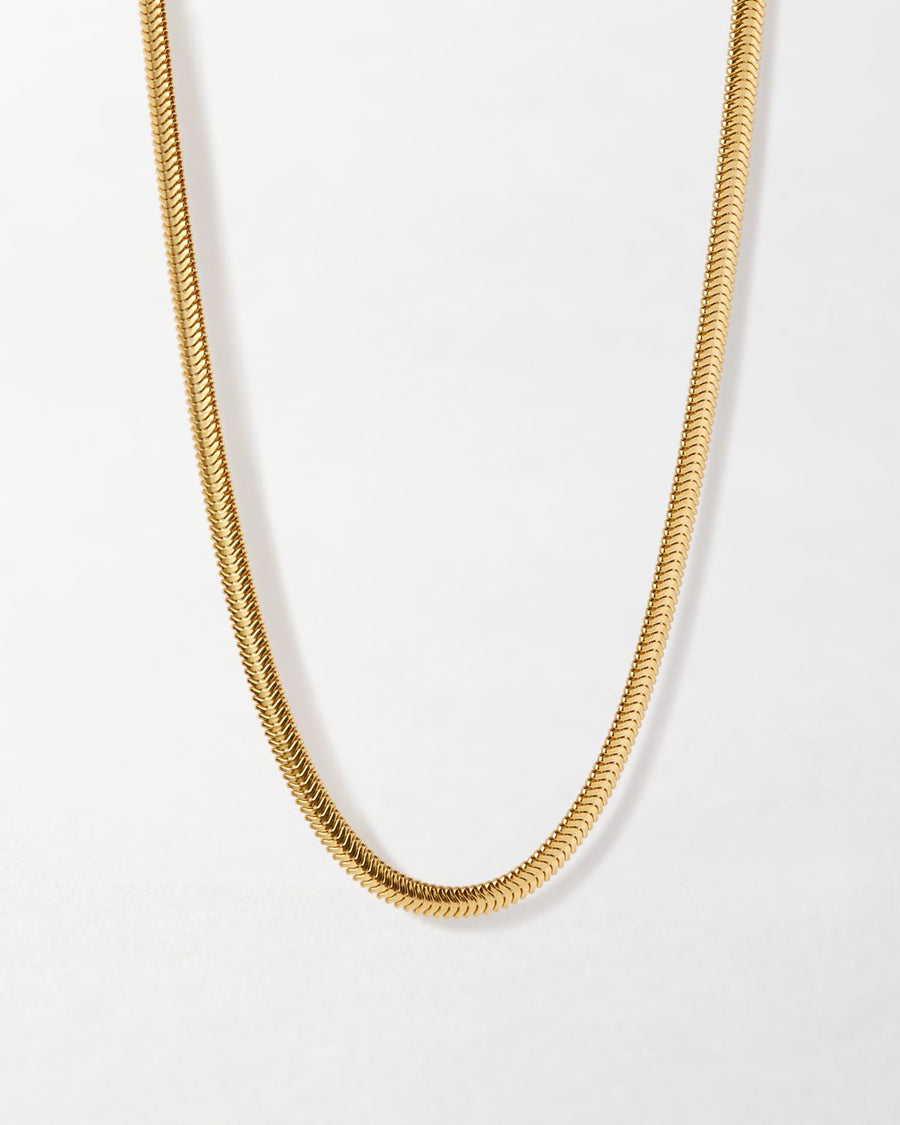 Flat Snake Chain Necklace