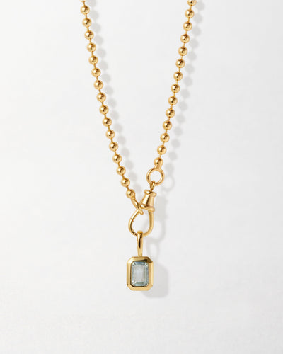 Deco Birthstone Globe Necklace