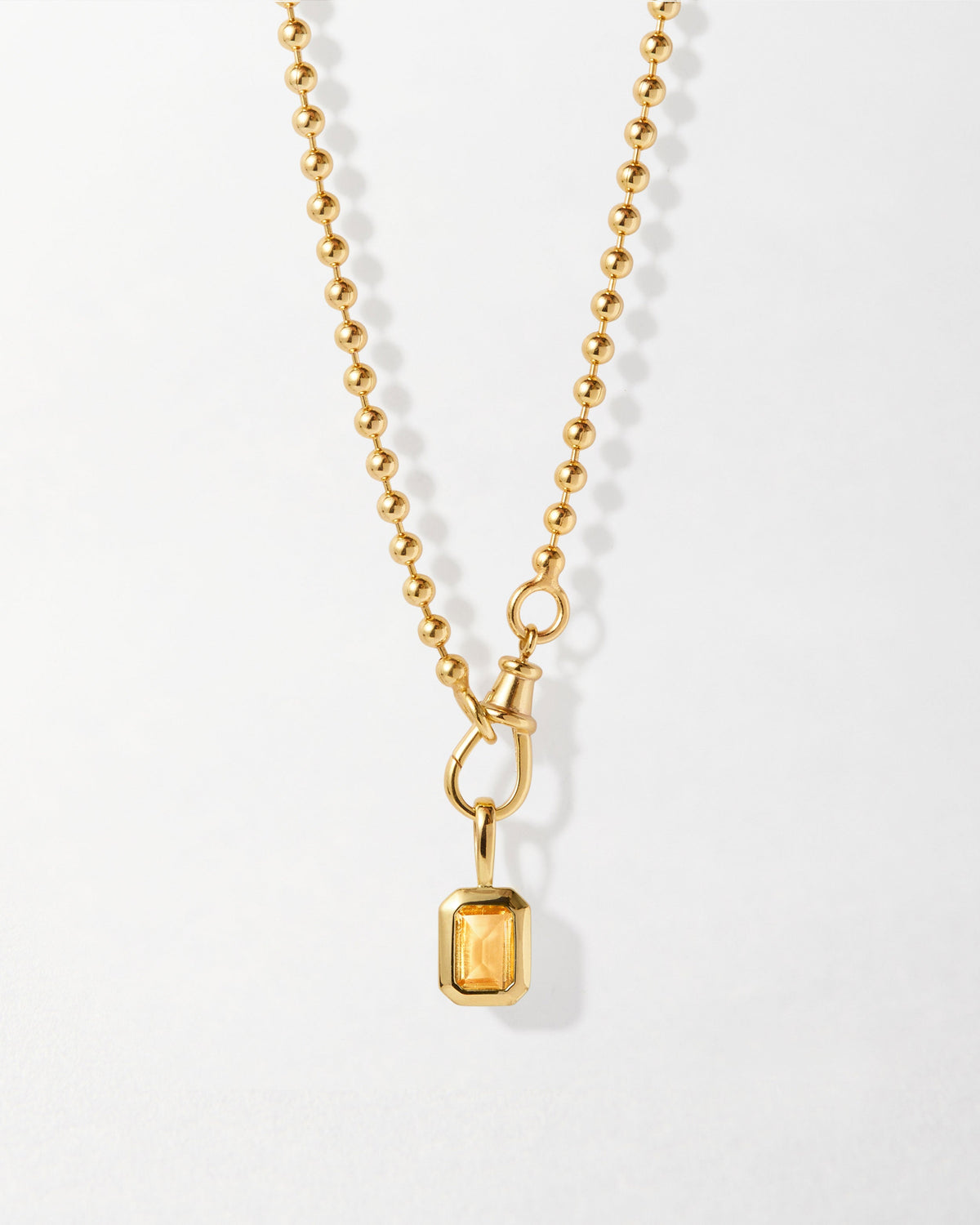 Deco Birthstone Necklace