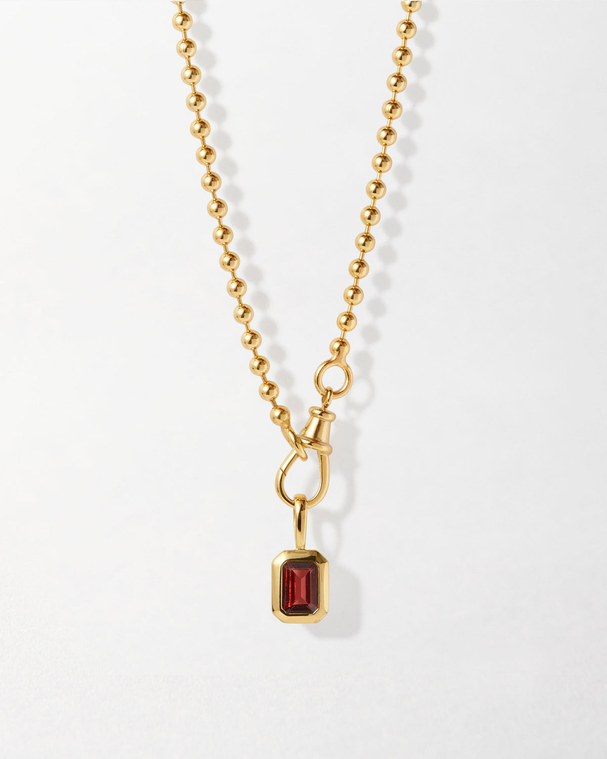 Deco Birthstone Necklace