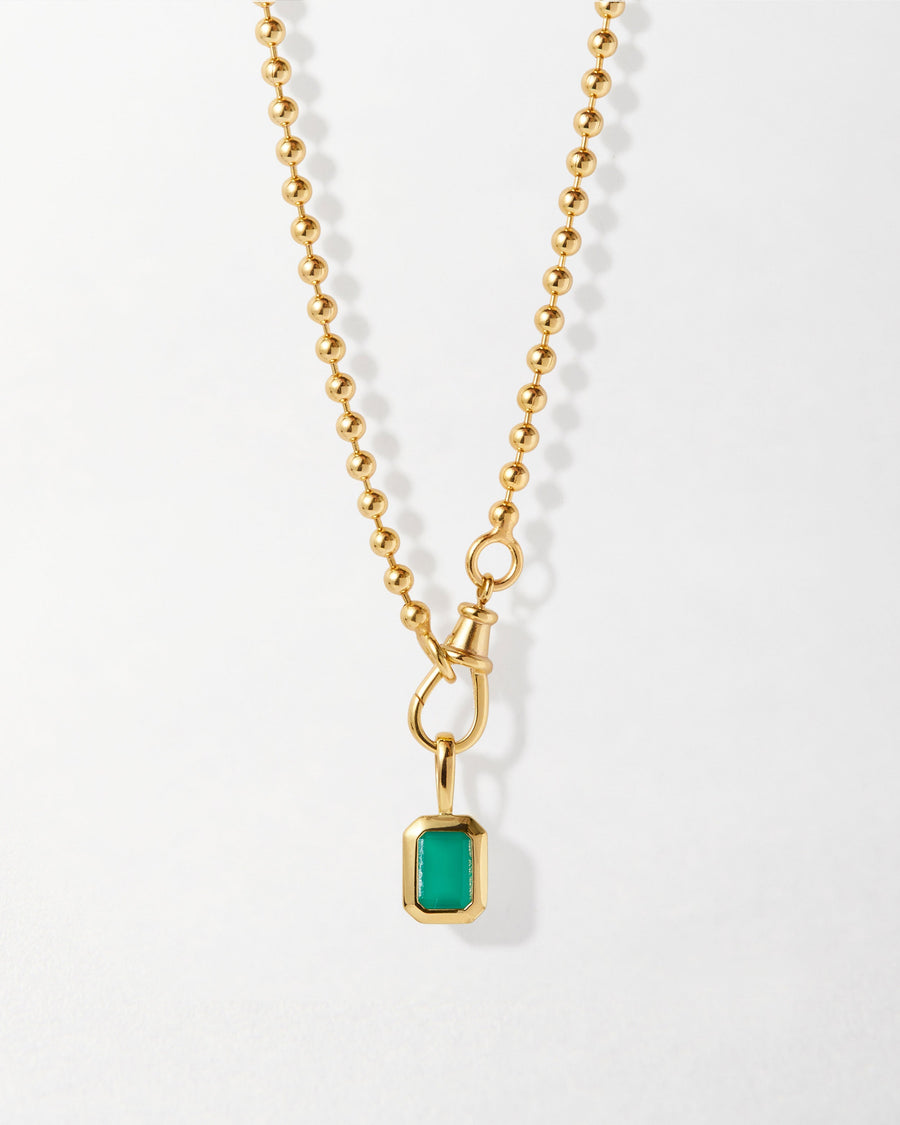 Deco Birthstone Necklace