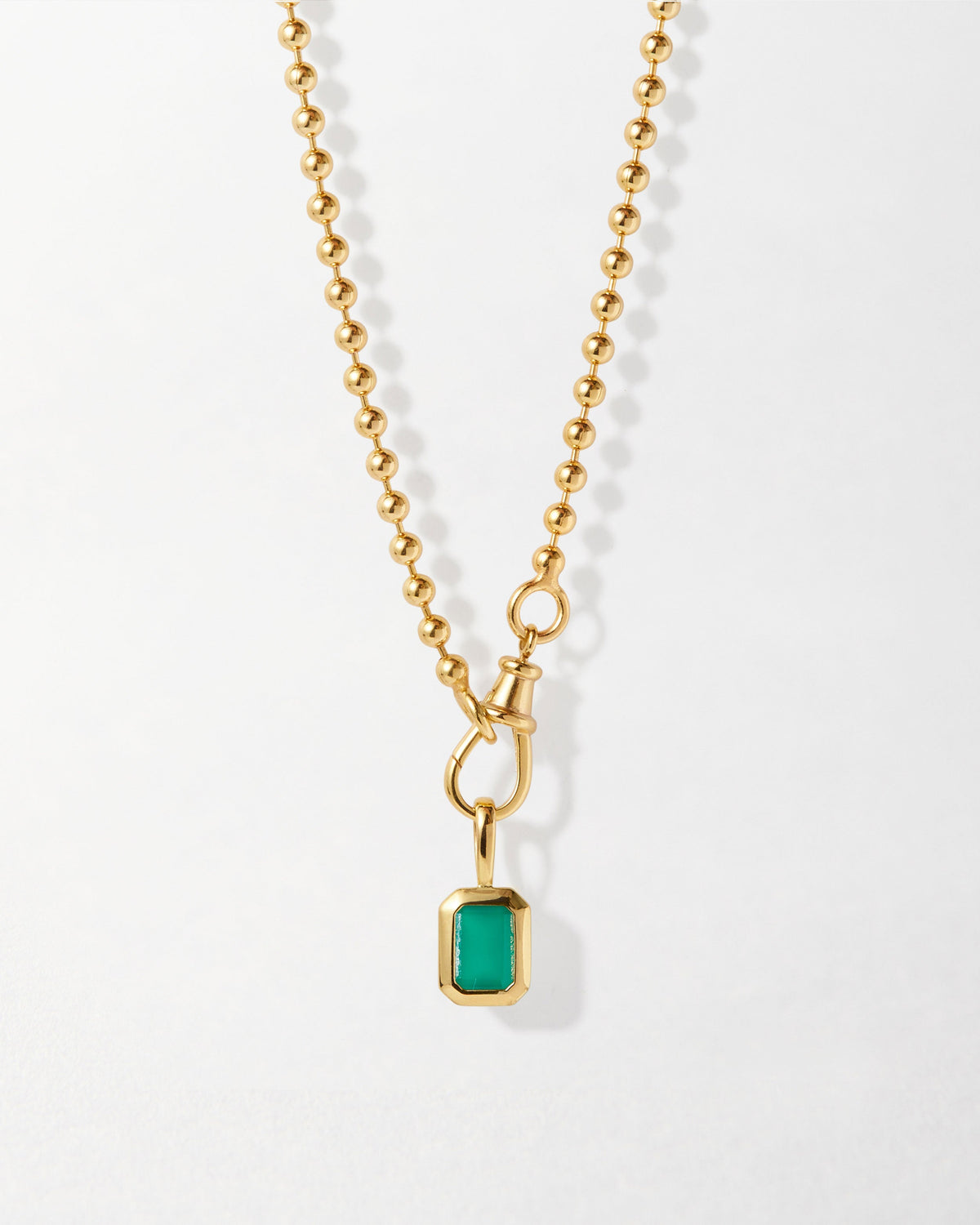 Deco Birthstone Necklace