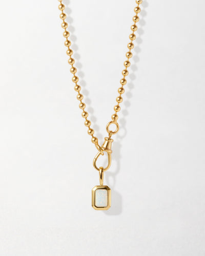 Deco Birthstone Globe Necklace