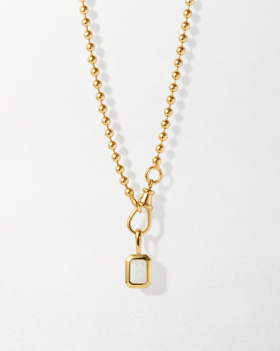 Deco Birthstone Necklace