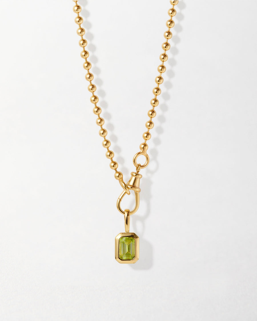 Deco Birthstone Necklace