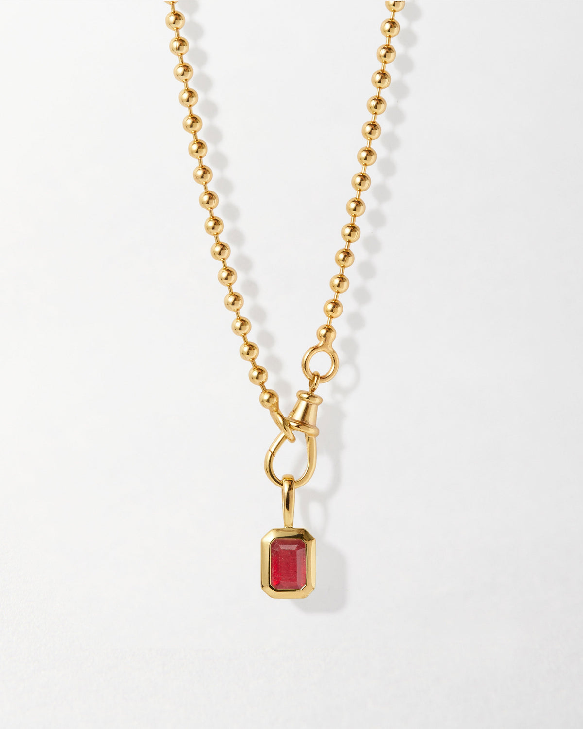 Deco Birthstone Necklace