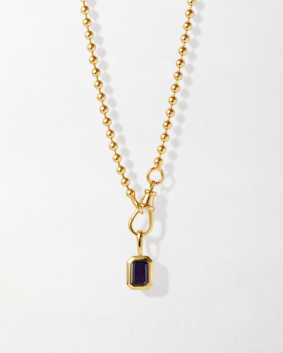 Deco Birthstone Necklace