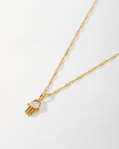 Hamsa Diamond Necklace