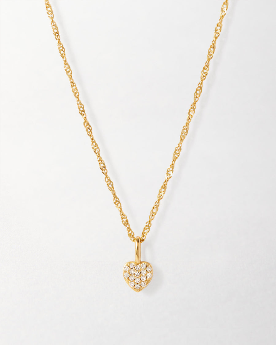 Large Heart Diamond Necklace