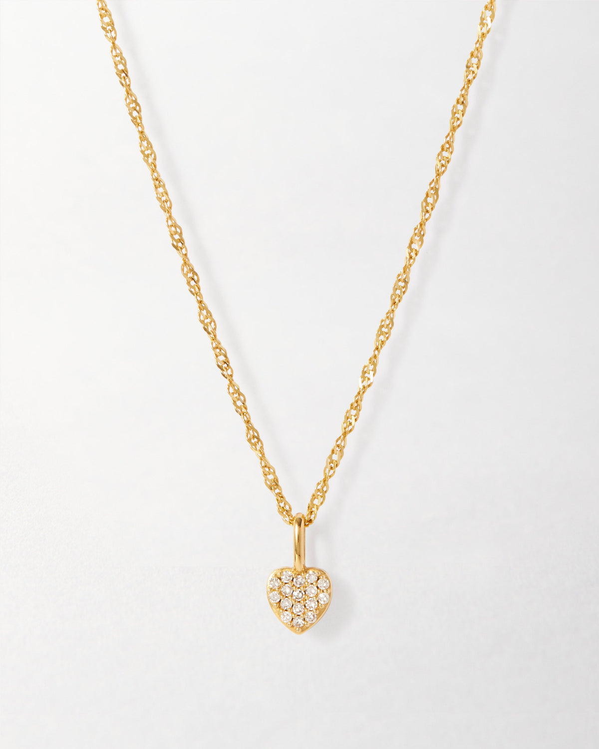 Large Heart Diamond Necklace
