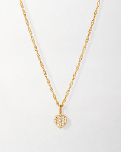 Large Heart Diamond Necklace