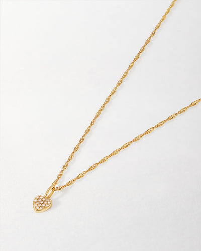 Large Heart Diamond Necklace