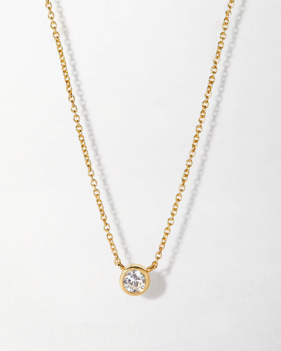 Large Solitaire Diamond Necklace