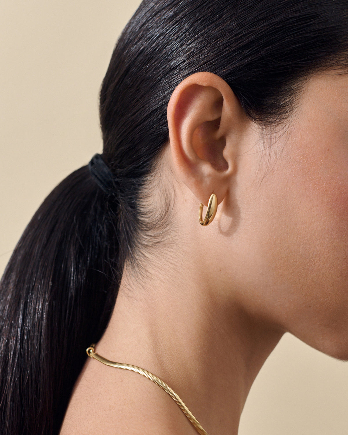 Medium Pebble Hoop Earrings