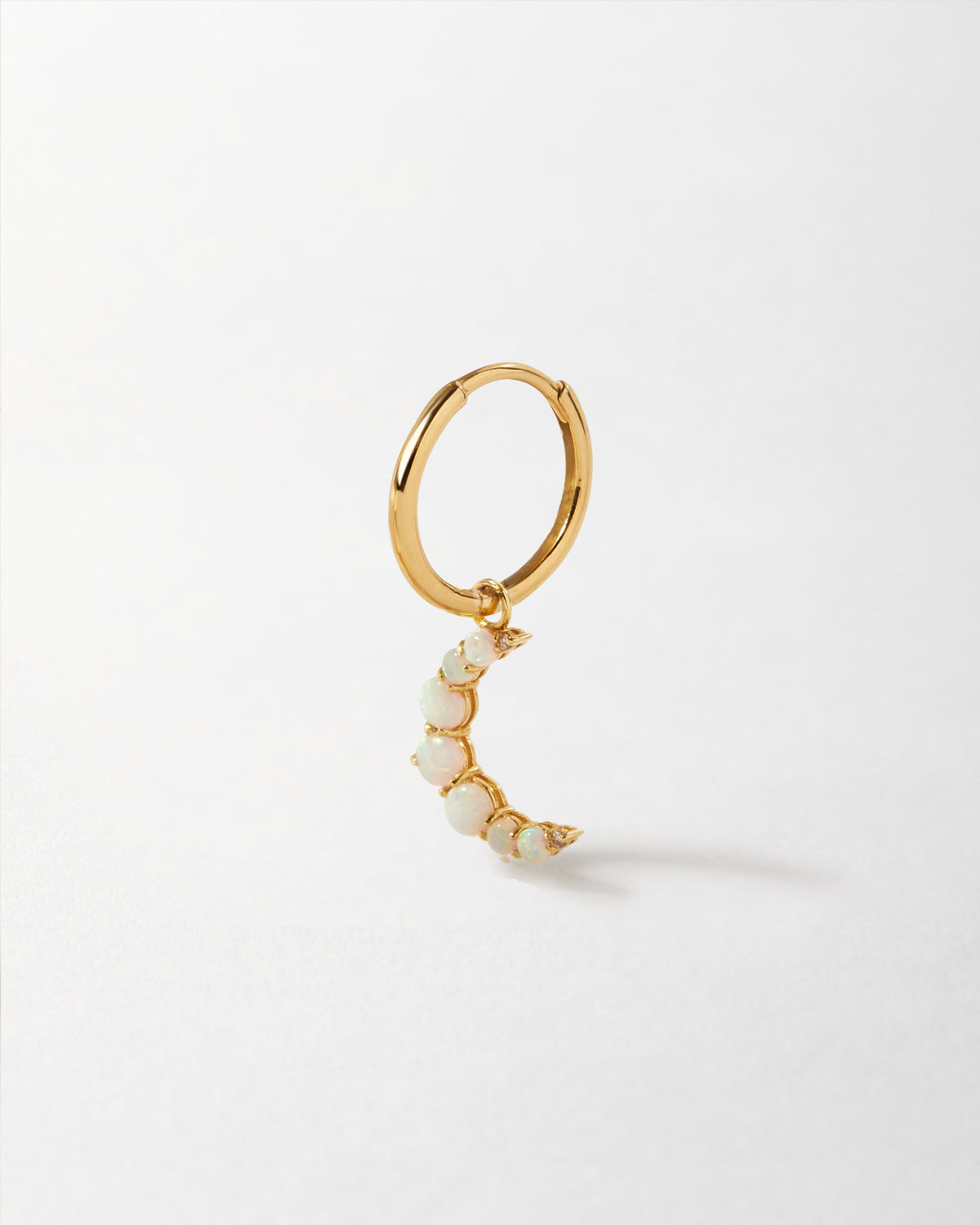 Crescent Opal Drop Earring