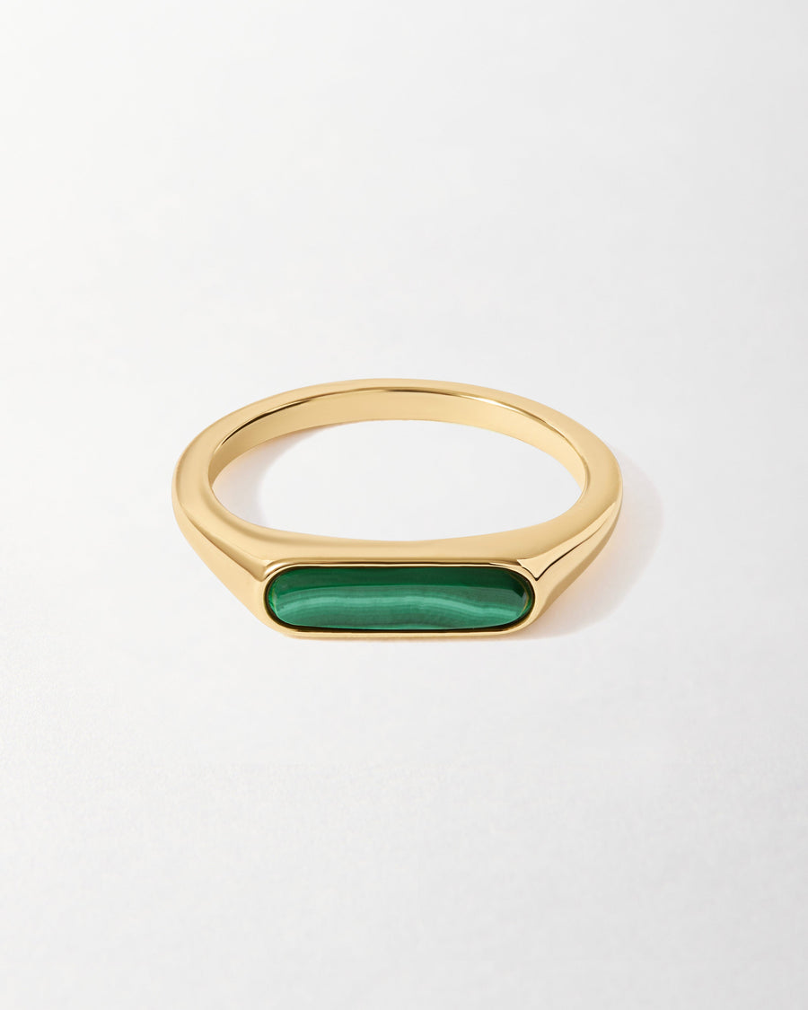 Charlotte Collins Malachite Signature Ring