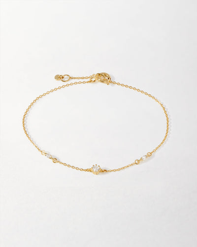 Marquise Solitaire Station Diamond Bracelet