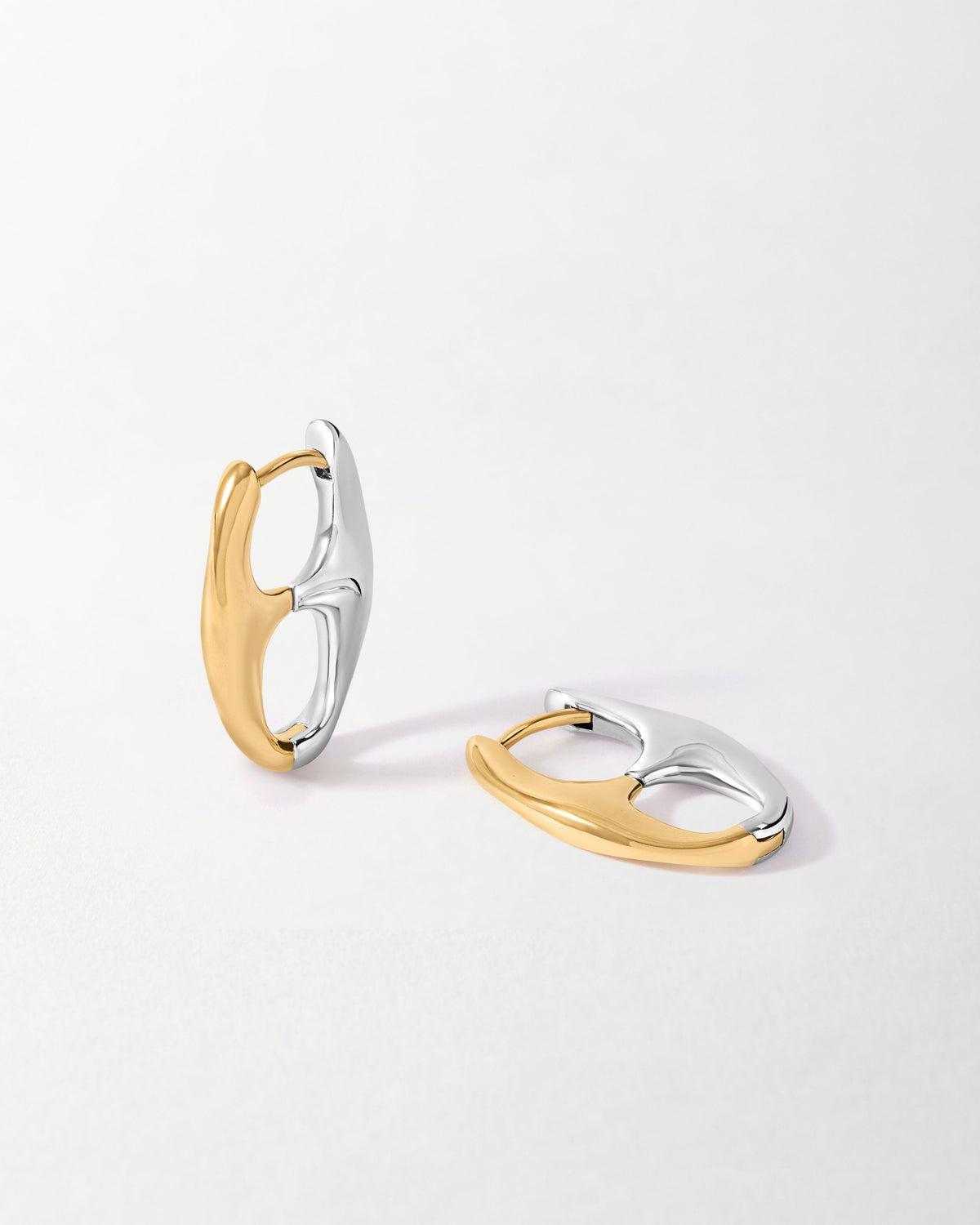Mariner Mixed Metal Hoop Earrings