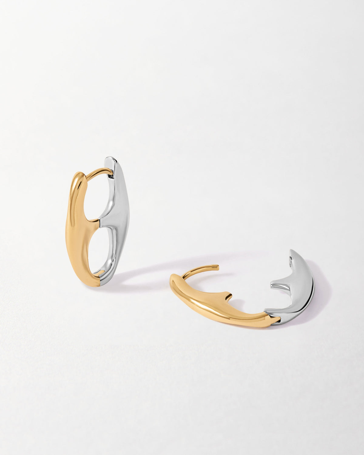 Mariner Mixed Metal Hoop Earrings