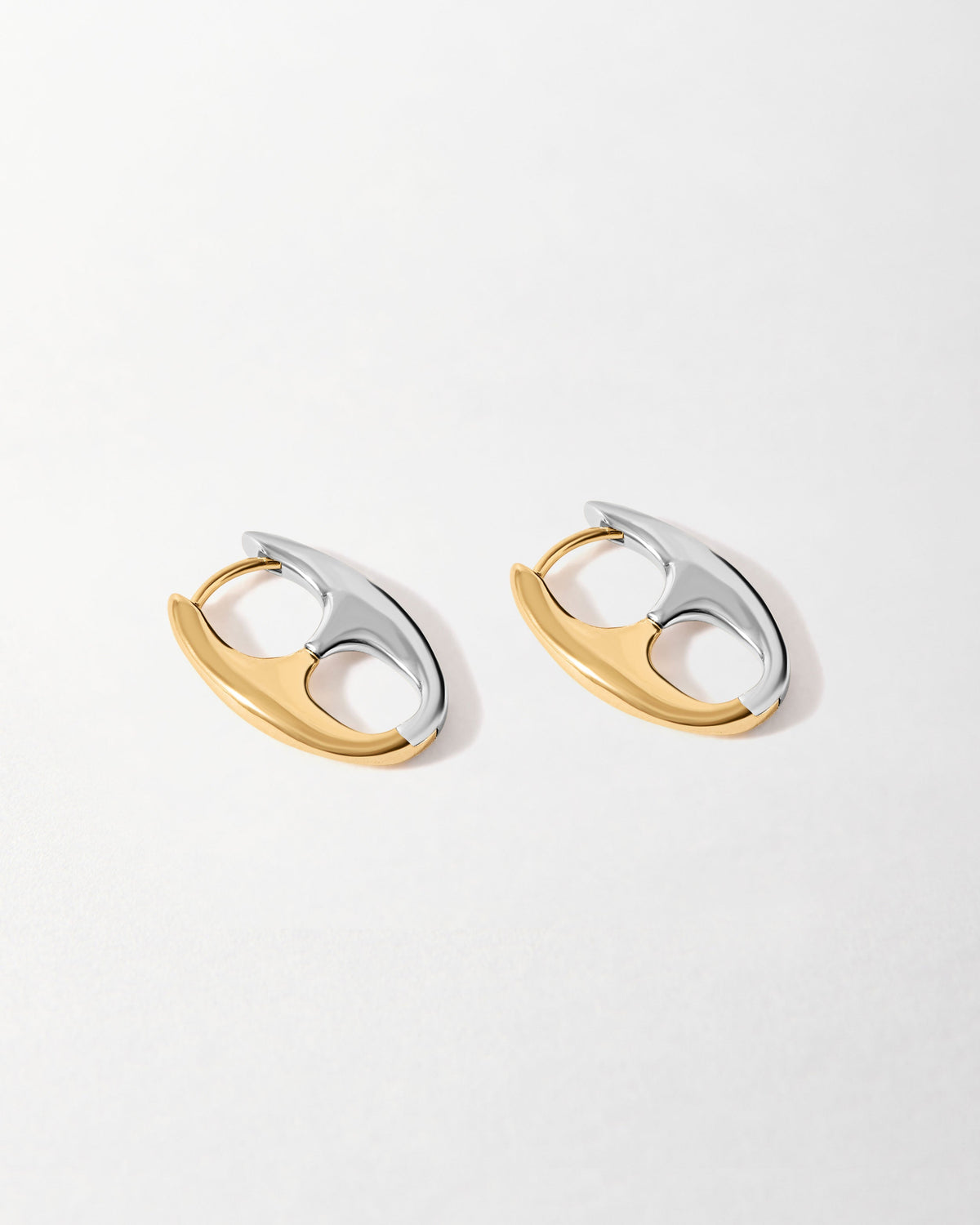 Mariner Mixed Metal Hoop Earrings