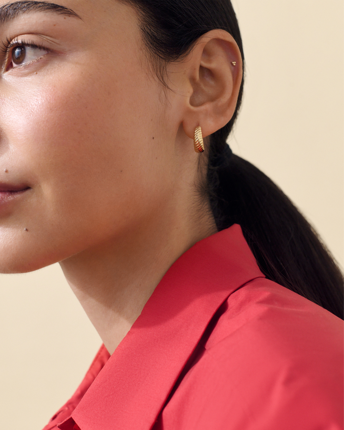 Spiral Small Hoop Earrings