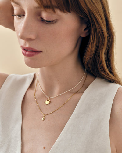 Mini Spinner Pearl Necklace