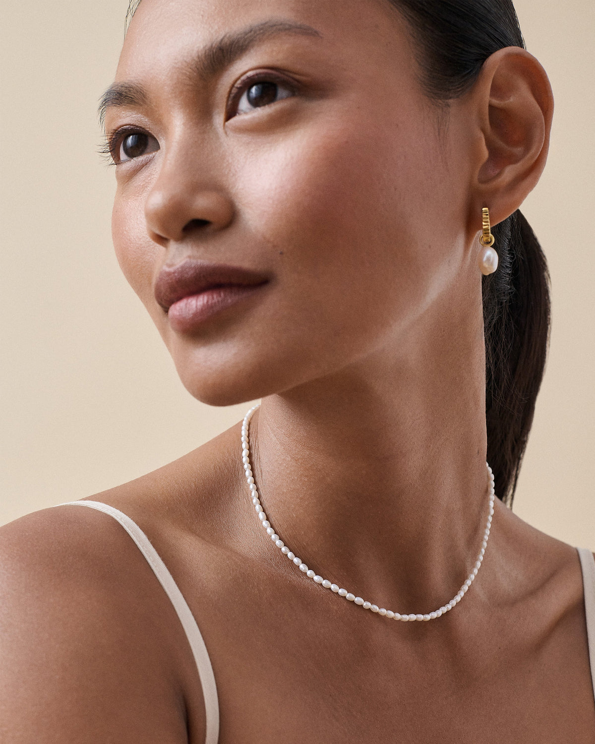 Dusk Pearl Charm Earrings