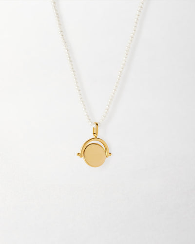Mini Spinner Pearl Necklace