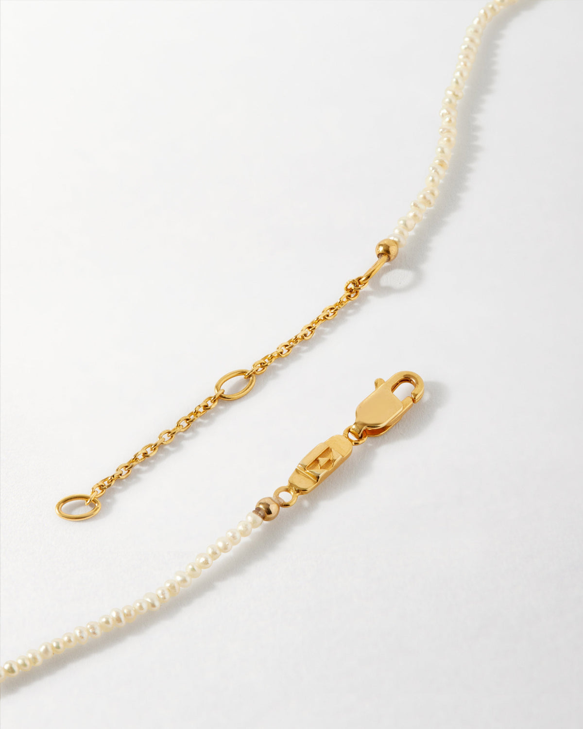 Mini Spinner Pearl Necklace