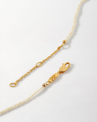 Mini Spinner Pearl Necklace