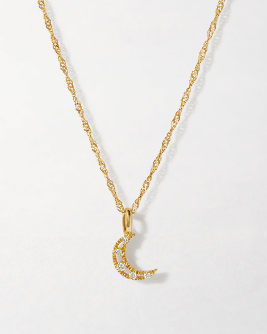 Moon Diamond Necklace
