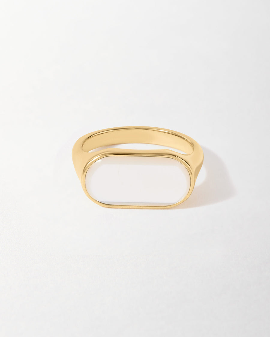 Charlotte Collins Mother of Pearl Cocktail Ring